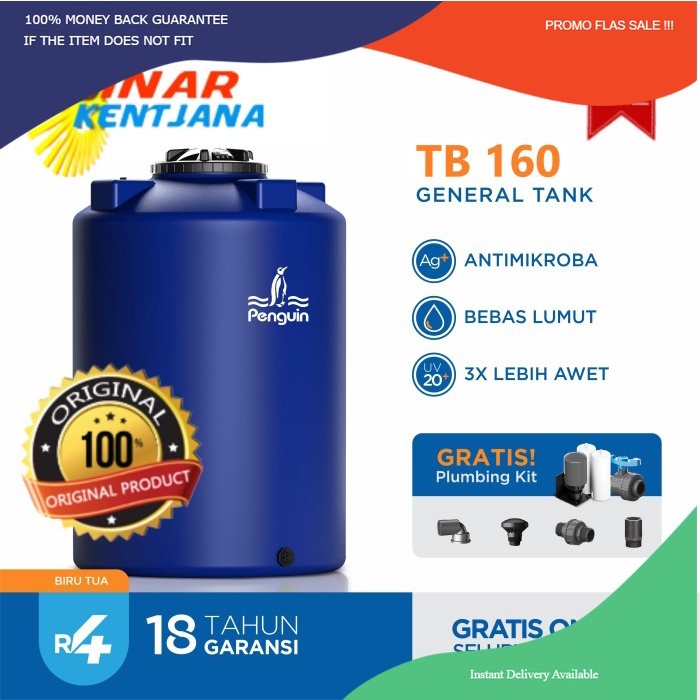 Jual Promo Flash Sale Penguin Tangki Toren Tandon Air Tb Liter Biru Shopee