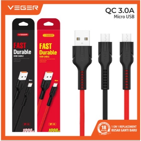 Jual KABEL DATA VEGER VP14 TYPE C / VEGER VP14 LIGHTNING / VEGER VP14 ...
