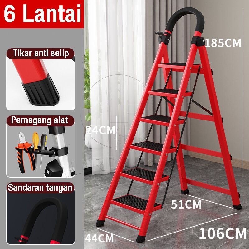 Jual Khamaja Tangga 3-4-5-6 Step Tangga Lipat Multifungsi Lipat Tangga ...