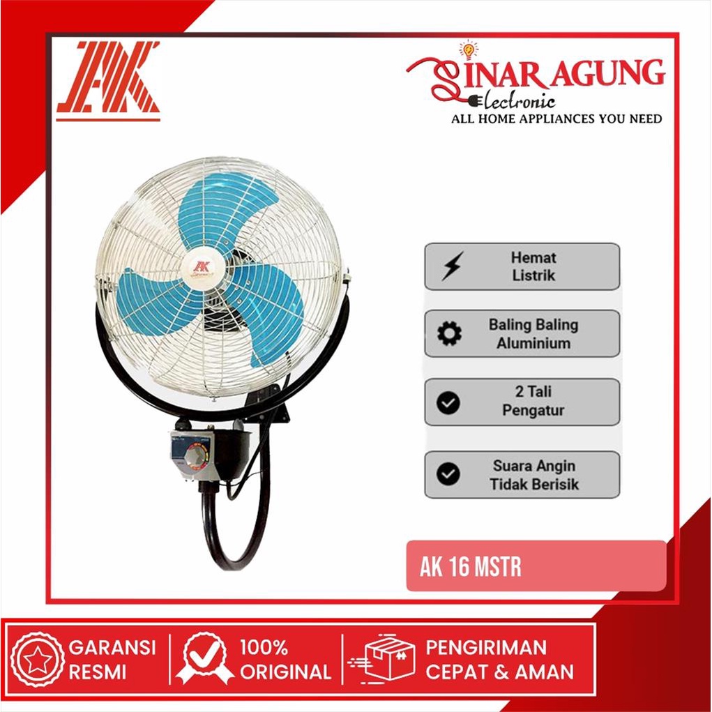 Jual AK KIPAS ANGIN DINDING 16JDN 16INCH MONSTER 100% ORI | Shopee ...