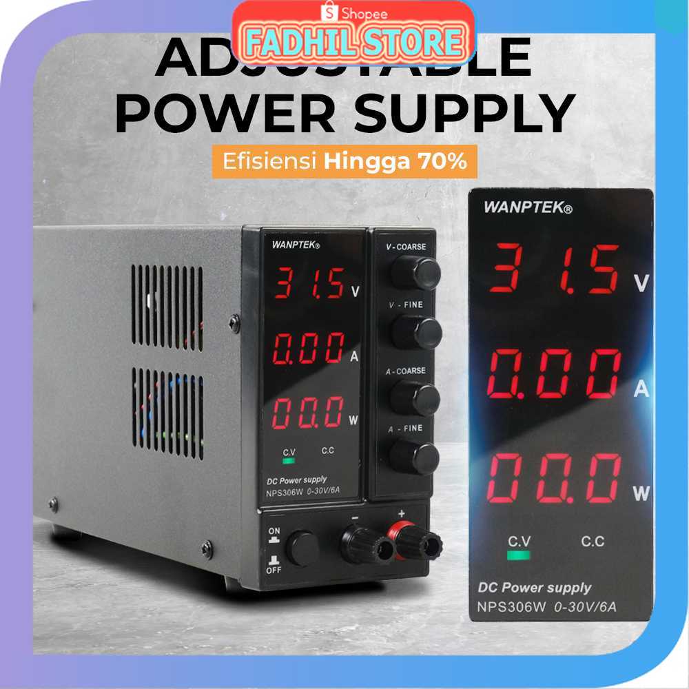 Jual FS - WANPTEK Adjustable Power Supply DC Regulated Switching Power ...