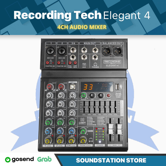 Jual Recording Tech Elegant-4 Professional Audio Mixer | RT-Elegant4 4 ...