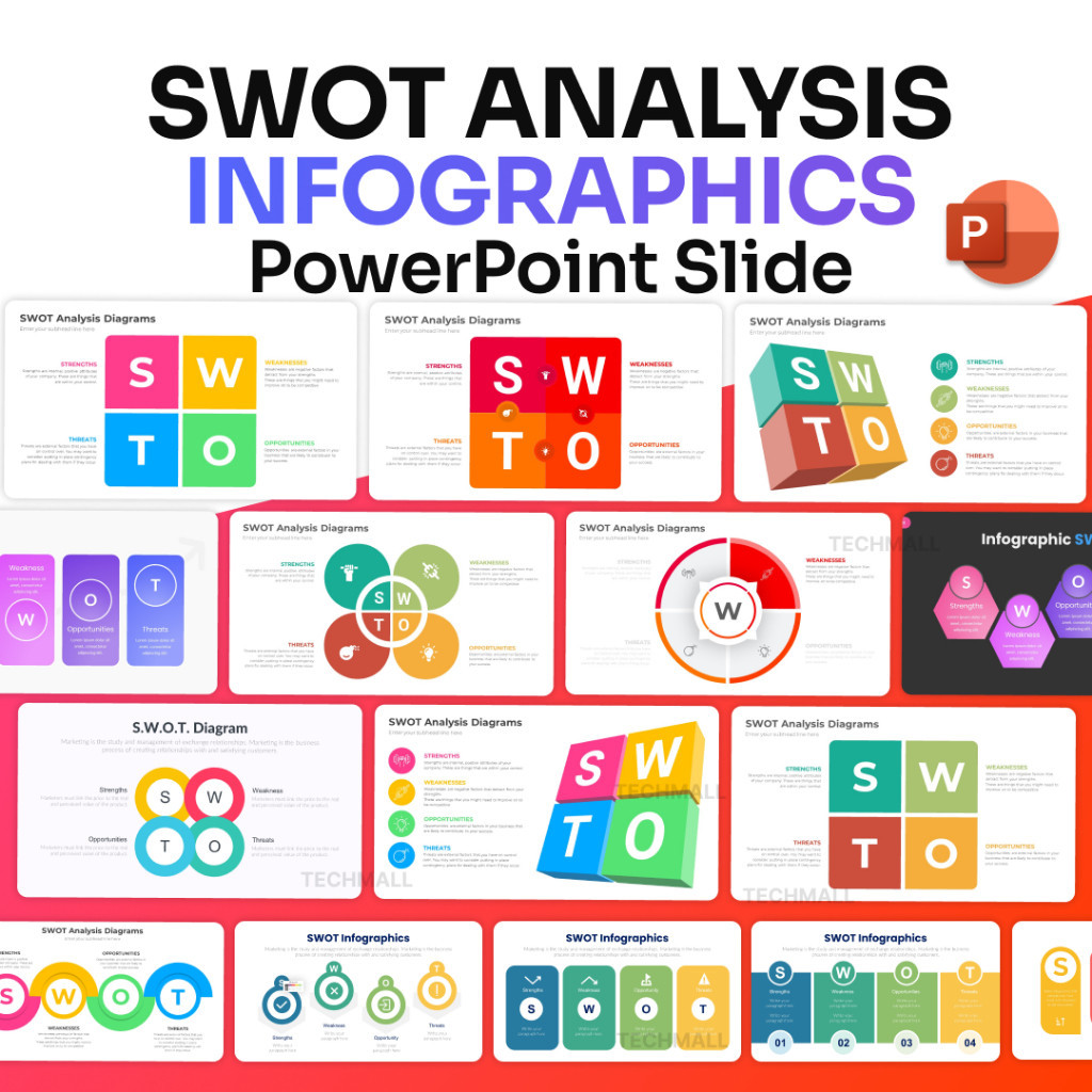 Jual [ lifetime ] SWOT Infographics Infographics PowerPoint ...