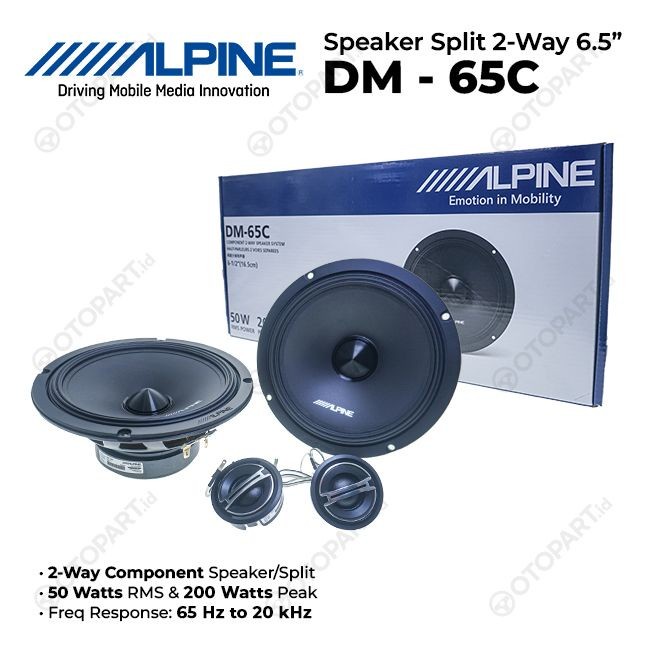 Jual Speaker ALPINE DM 65C 2 Way Split 6.5