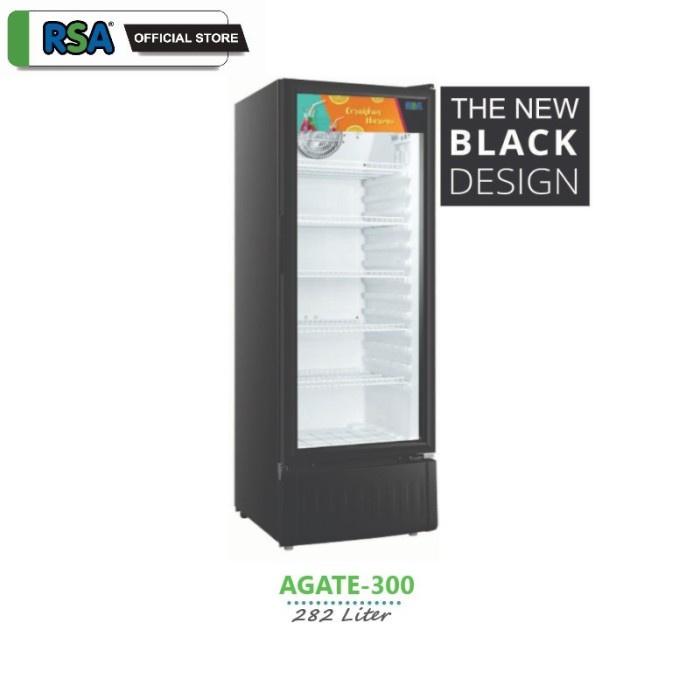 Jual SHOWCASE RSA AGATE 300 KULKAS MINUMAN 5 RAK | Shopee Indonesia