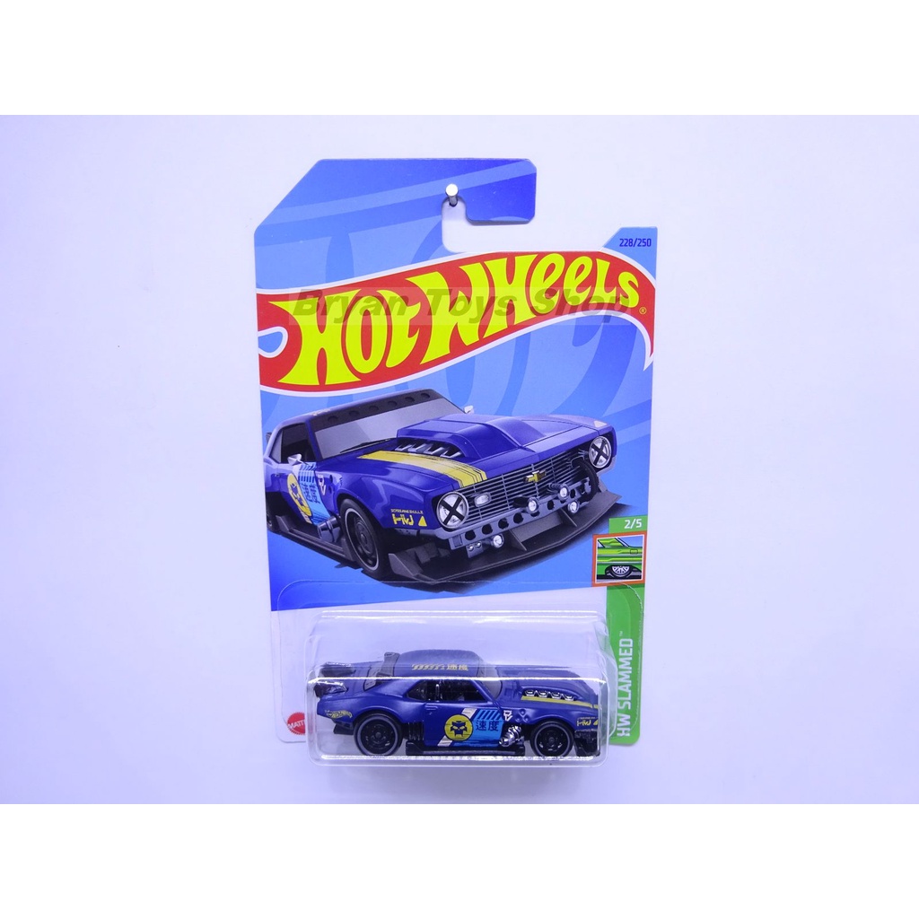 Jual Hot Wheels Custom 68 Camaro Biru Tua Shopee Indonesia