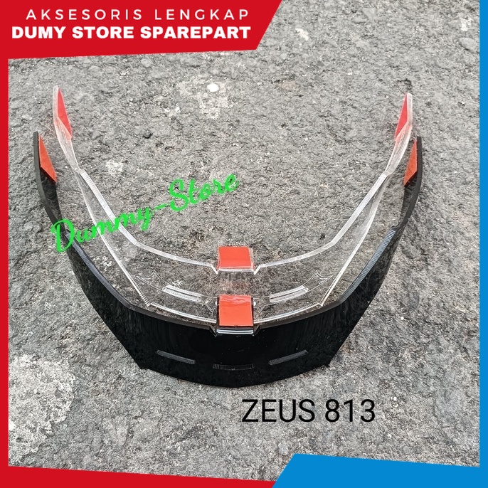 Jual Spoiler Helm ZEUS 813 AKRILIK | TEBAL 3MM / SPOILER ZEUS 813
