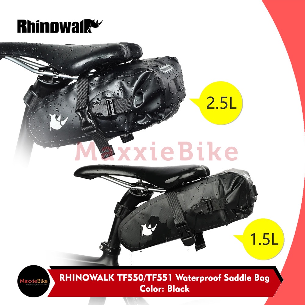 Jual RHINOWALK TF550 TF551 Tas Sadel Sepeda Waterproof Bicycle Saddle ...