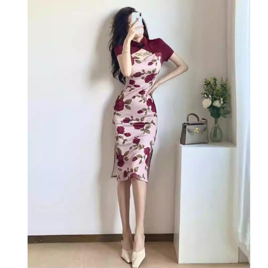 Jual Ruolan Cheongsam Dress Import 0994 3M | Shopee Indonesia