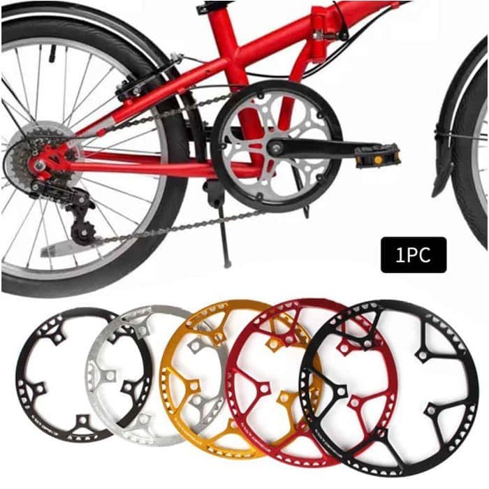 Jual WARS SPORT Litepro 5 Bolt BCD 130 56T Chainring With Guard Seli ...
