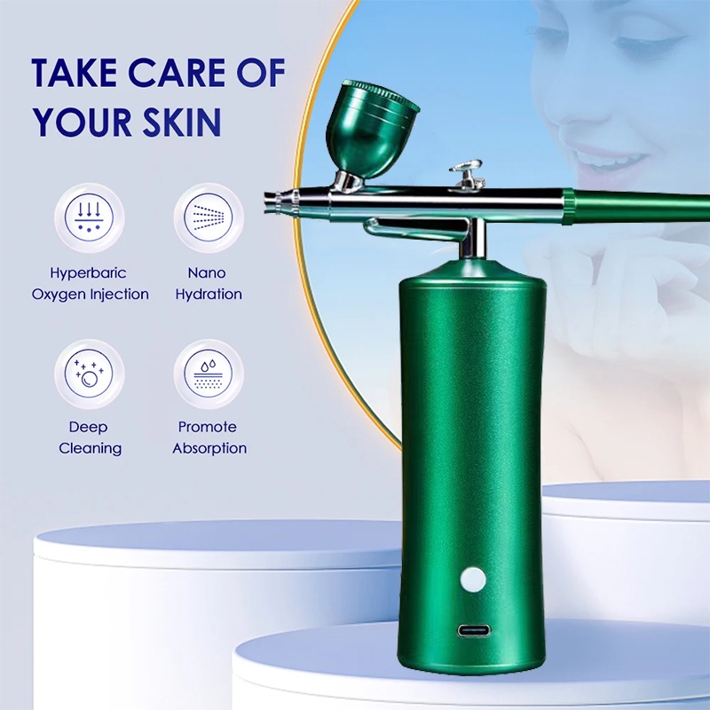 Jual Facial Airbrush Air Compressor Kit Nano Sprayer Water Oxygen ...