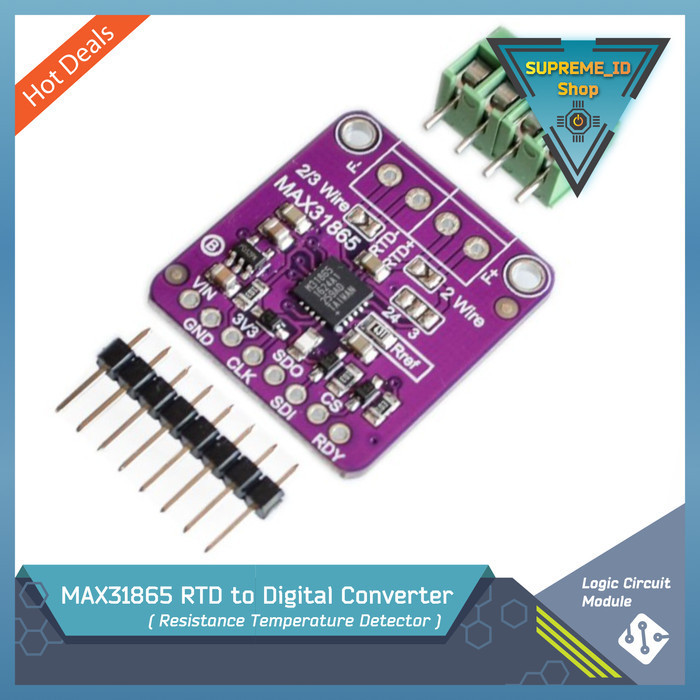 Jual MAX31865 RTD to Digital Converter (Resistance Temperature Detector ...