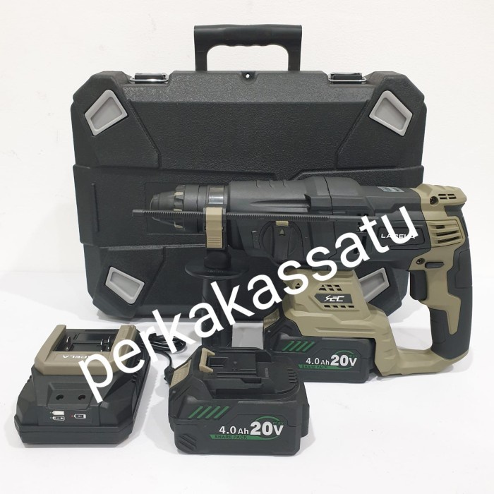 Jual MESIN BOR ROTARY HAMMER CORDLESS BRUSHLESS 20V 4.0AH LACELA