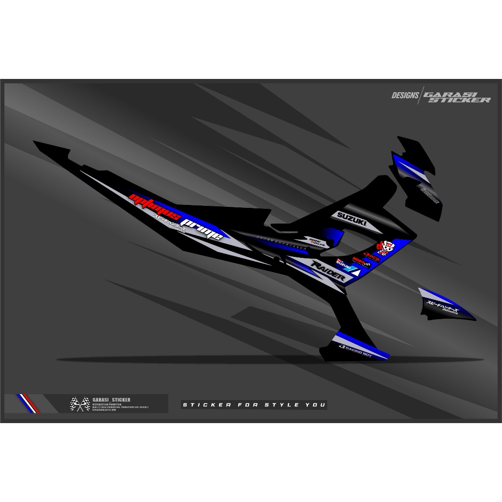 Jual Striping/Stiker Satria FU Facelift Racing New Concept | Shopee ...