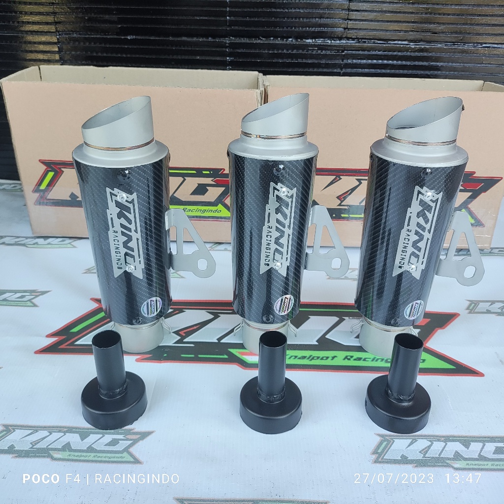 Jual slinser knalpot inlet 50 mm king original model proloner tr 1 ...