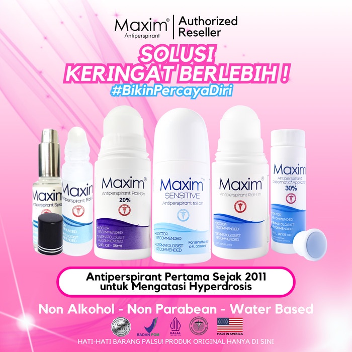 Jual Maxim Antiperspirant Deodorant Roll On dan Spray | Shopee Indonesia