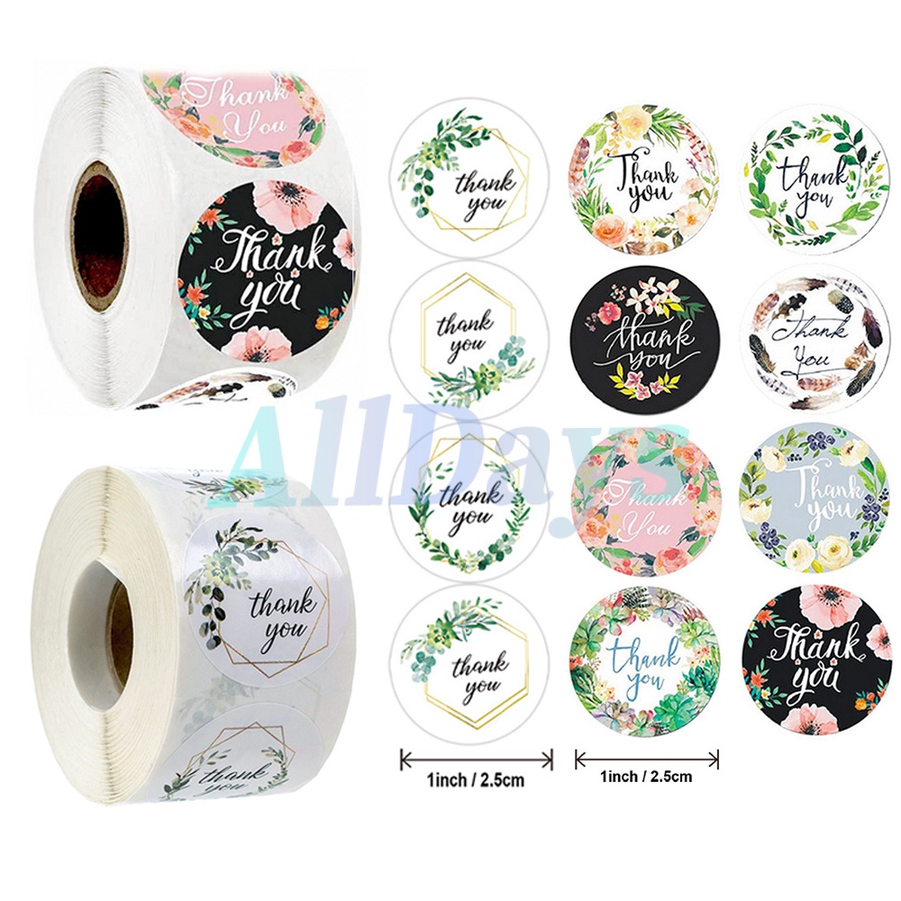 Jual Hadiah Natal Diy Sticker Thank You Stiker Roll Stiker Label ...