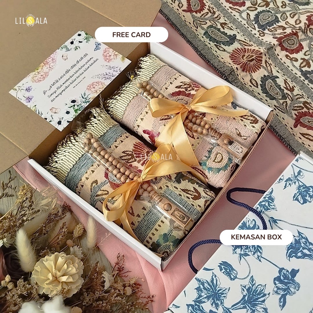 Sajadah Couple Bfitrah2 Kado Wedding Free Tasbih Hampers Anniversary Gift Nikah Souvenir Parcel Lebaran Idul Fitri