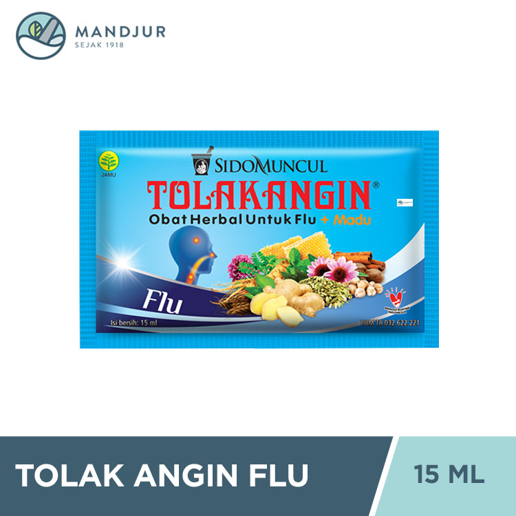 Jual Tolak Angin Flu Sachet 15 mL - Membantu meredakan Gejala Flu ...