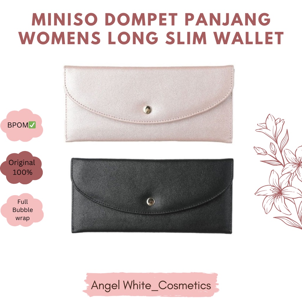 Jual MINISO DOMPET PANJANG WOMENS LONG SLIM WALLET Shopee Indonesia