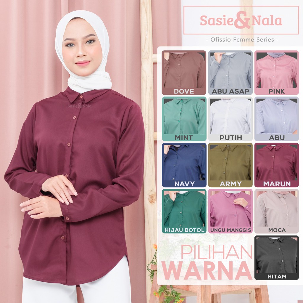 Jual Kemeja Basic Wanita 