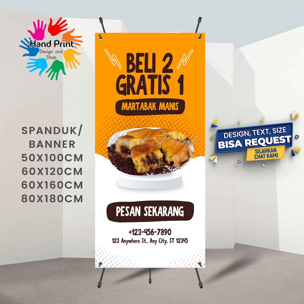 Jual Spanduk Banner MMT Martabak Manis Martabak Telor Keju Coklat Buat ...