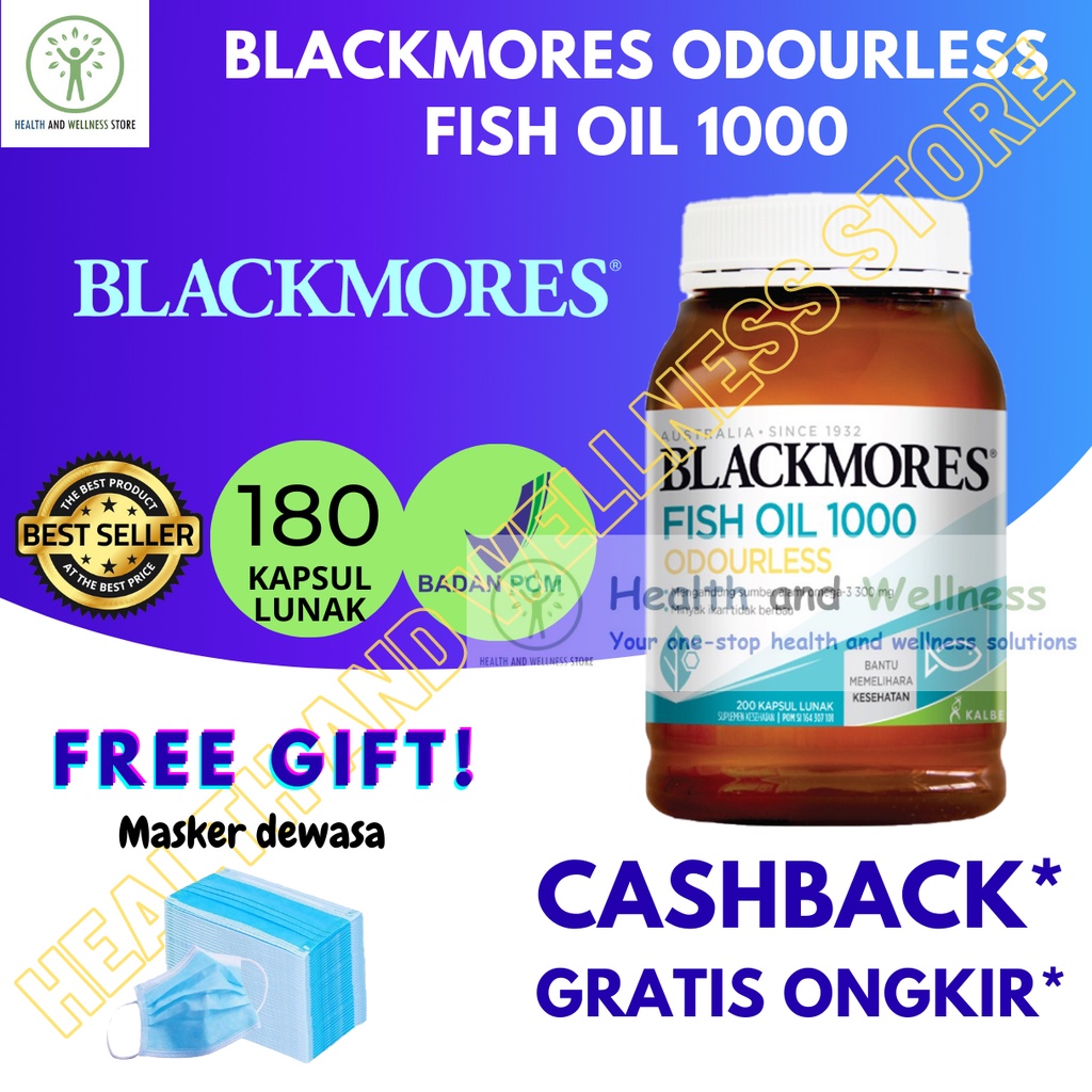 Manfaat Blackmores Fish Oil Odourless Www Alhudapk Harga