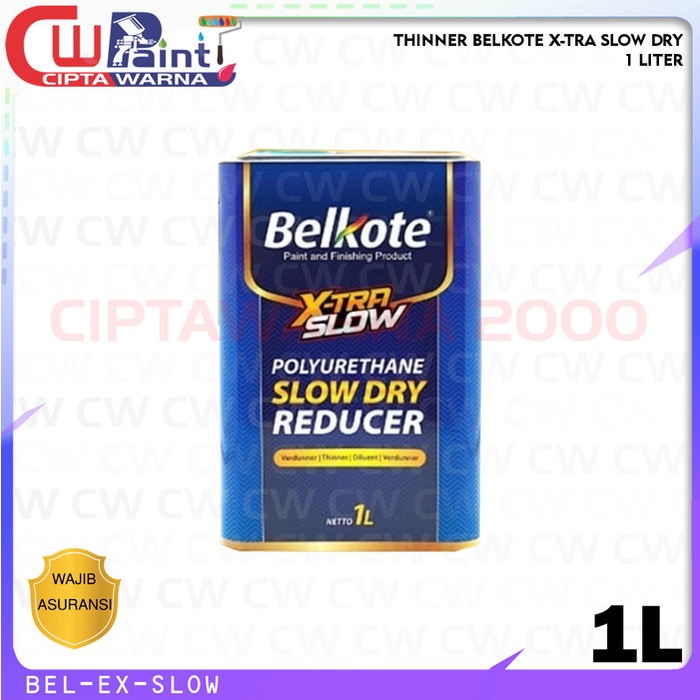Jual Thinner cat mobil Belkote Extra Slow Dry Reducer 1 Liter | Shopee ...
