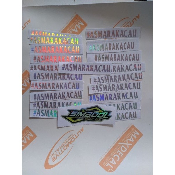 Jual STICKER ASMARA KACAU VIRAL Viral!! ( asli madiun) bisa cod ...