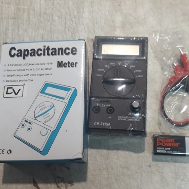 Jual DV Capacitor Tester CM7115A / Capacitance Meter / Alat Ukur Kapasitor Shopee Indonesia