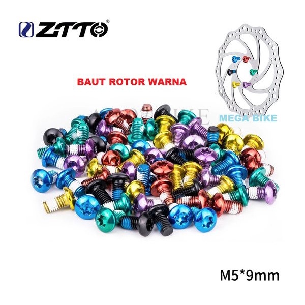 Jual Baut Rotor WARNA M5 Bolt Six CAKRAM DISC BRAKE HUB SCREW Color ...