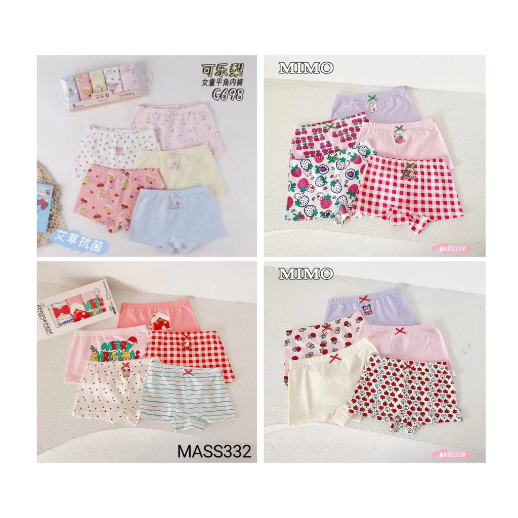 Jual (banyak motif) Boxer anak perempuan bergambar motif lucu / girl