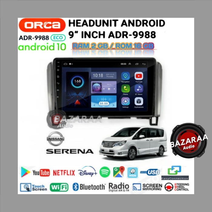 Jual Head Unit Android Orca Eco Inch Nissan Serena C Socket Pnp Shopee Indonesia