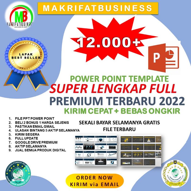 Jual 12.000 ++ DESAIN TEMPLATE FORMAT PPT POWER POINT SUPER LENGKAP