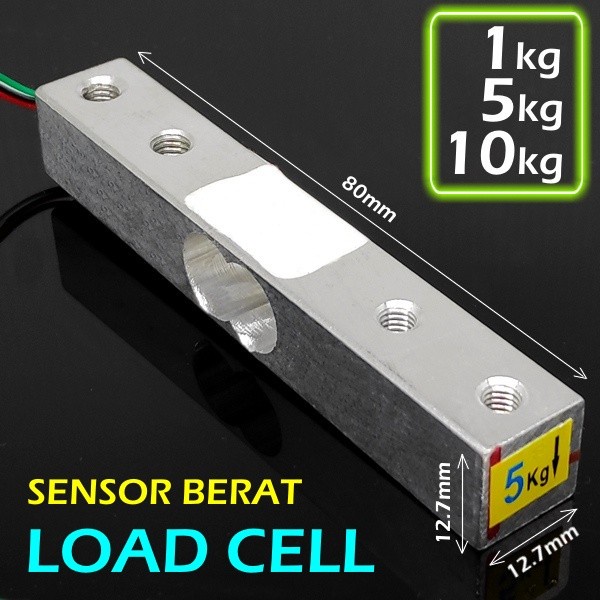 Jual Load Cell 5Kg Weight Sensor Timbangan Weigh Sensor Scale 5 KG ...