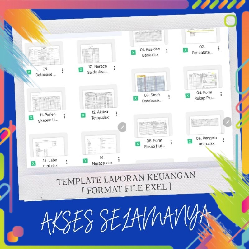 Jual Template Laporan Keuangan Format Exel Untuk Bisnis Perusahaan Dan Lainnya Full Akses