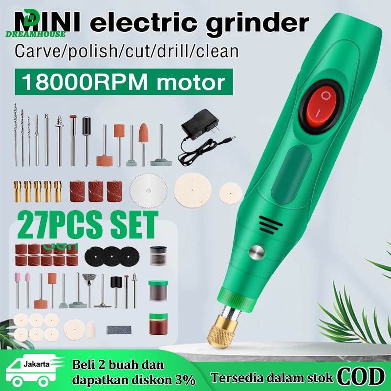 Jual Bor Mini Grinder Amplas Bor Mini Gerinda Set Pcs Pcs Gerinda Mini Bor Mini V Dc