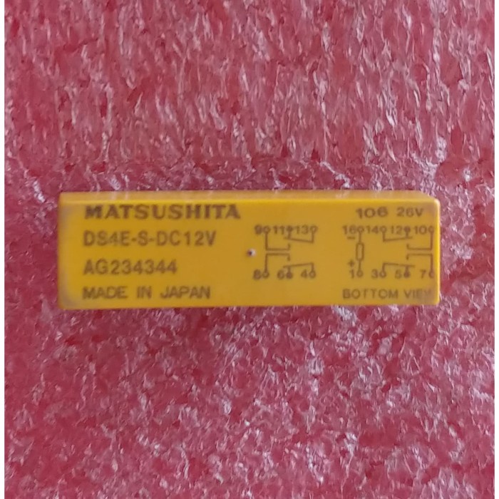 Panasonic DS4E-S-DC12V Signal Relay – 12VDC, 2A, 14 Pin, 4PDT – NOS / Obsolete – Mexico