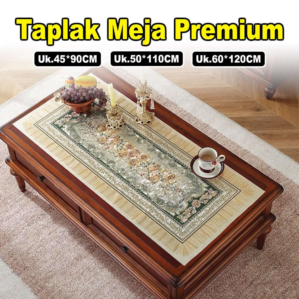 Jual Taplak Meja 3D Motif Bunga Persegi Panjang 45x90cm/50x110cm ...
