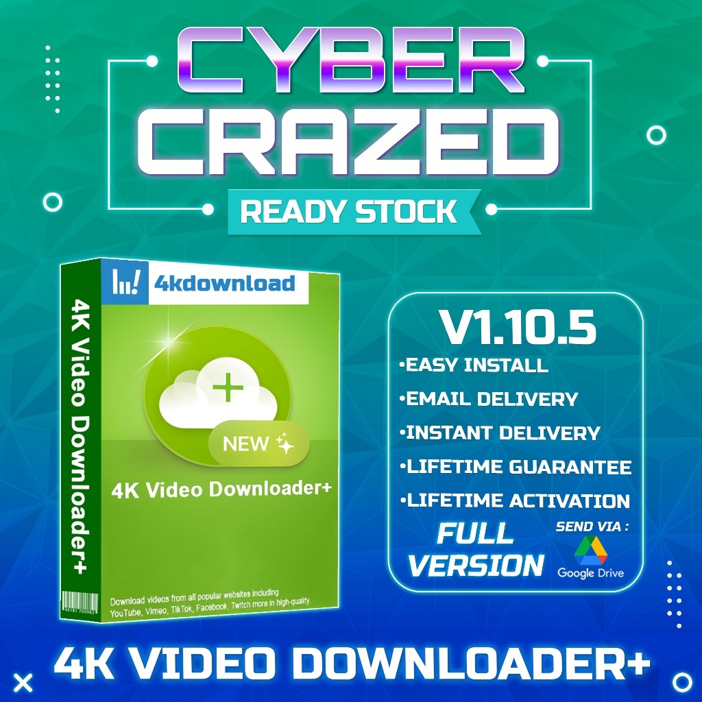 Jual (Win/Mac) 4K Video Downloader+ Plus 1.10.5.0171 Full Version ...