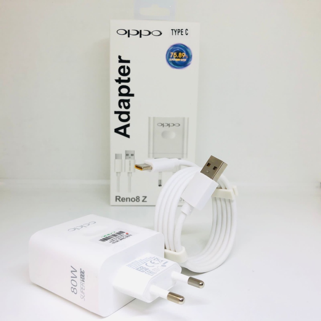 Jual Travel Charger Oppo Reno 10 8 7 6 80 Watt Fast Charging Vooc ...