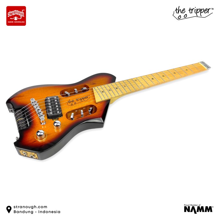Jual The Tripper Guitar - Ergotrip Series - Sunburst with Chrome ...