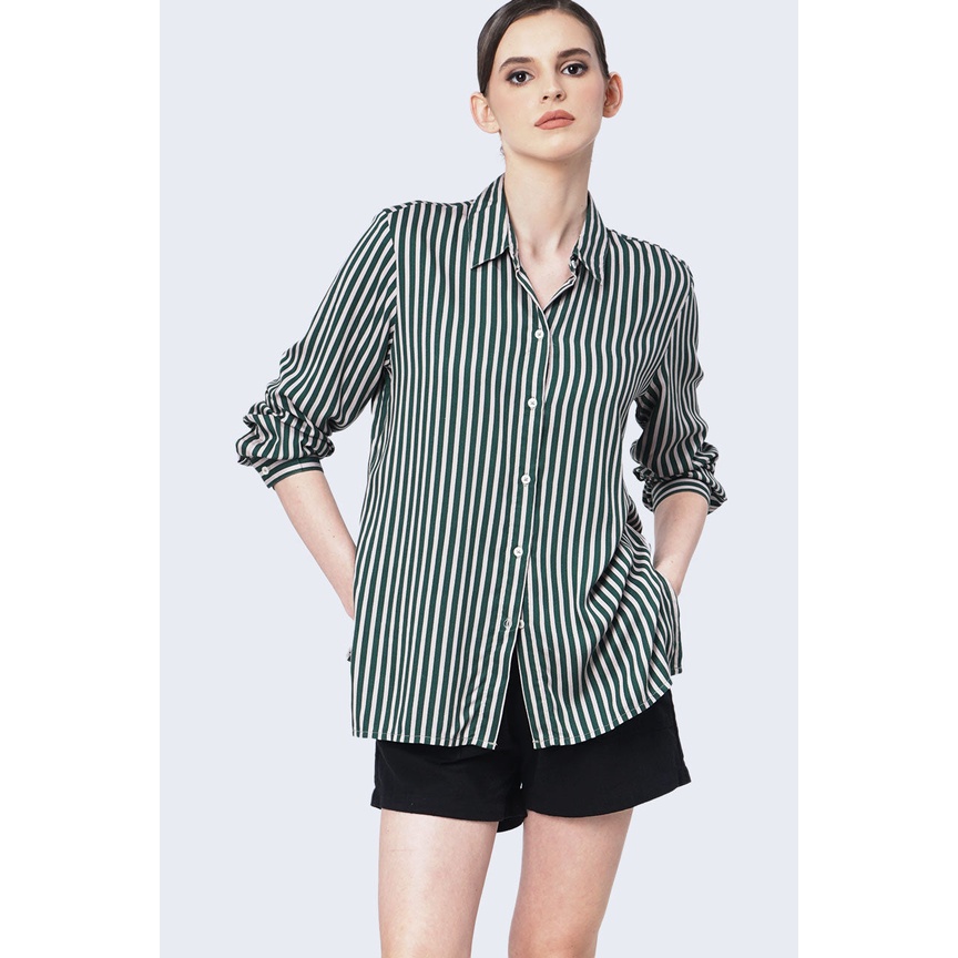 Bodytalk Green Neck Tie Blus Wanita main image 1