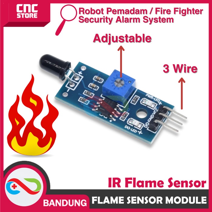 Jual FLAME API INFRARED SENSOR MODULE FOR ARDUINO UNO NANO MEGA MINI ...