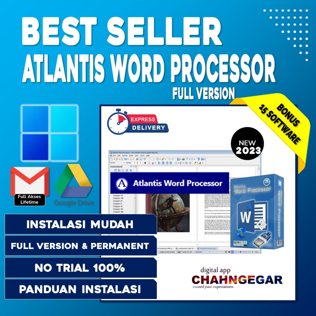 Jual Atlantis Word Processor 2023 Full Lisensi Original Lifetime