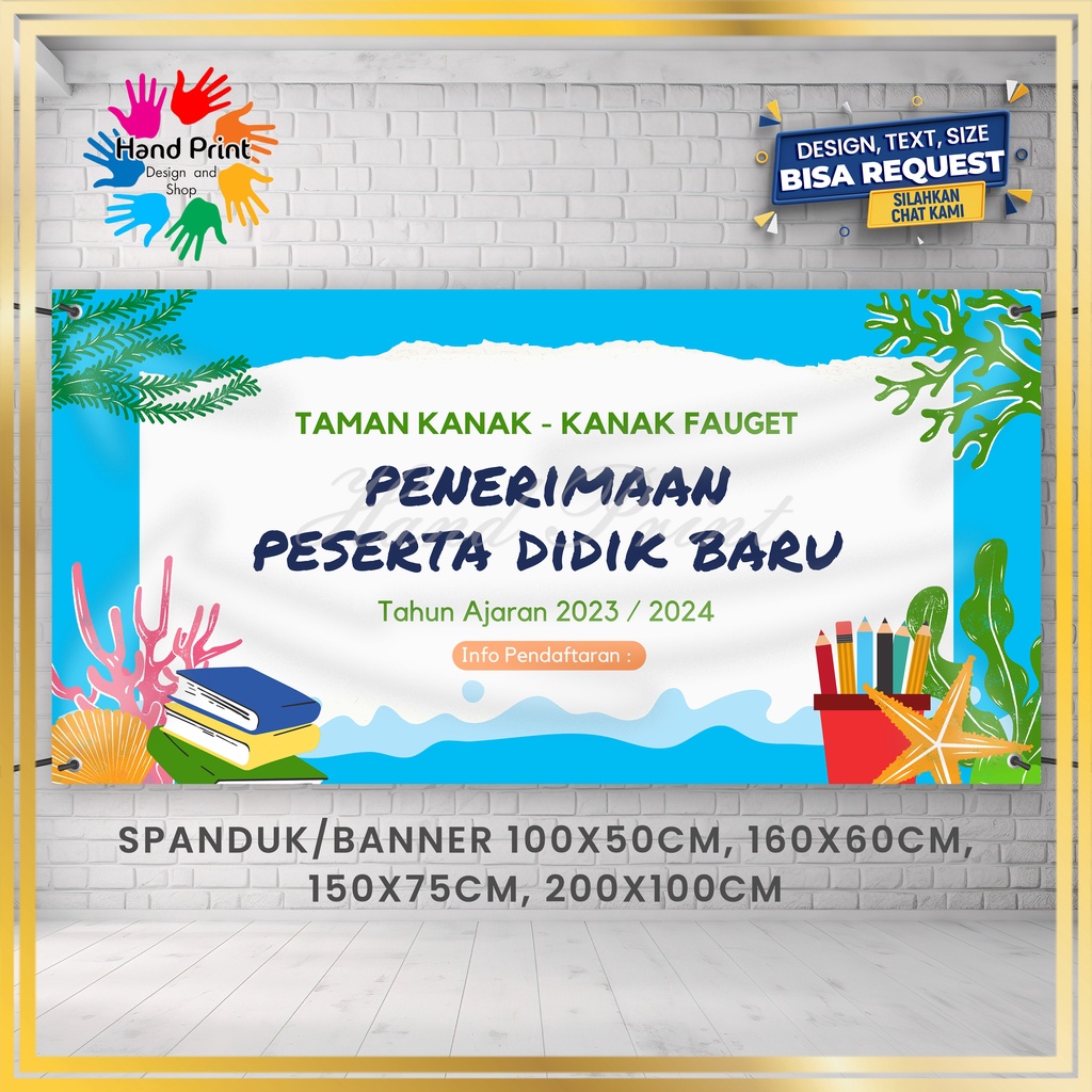 Jual SPANDUK / BANNER / MMT Penerimaan Peserta Didik Baru PPDB ...