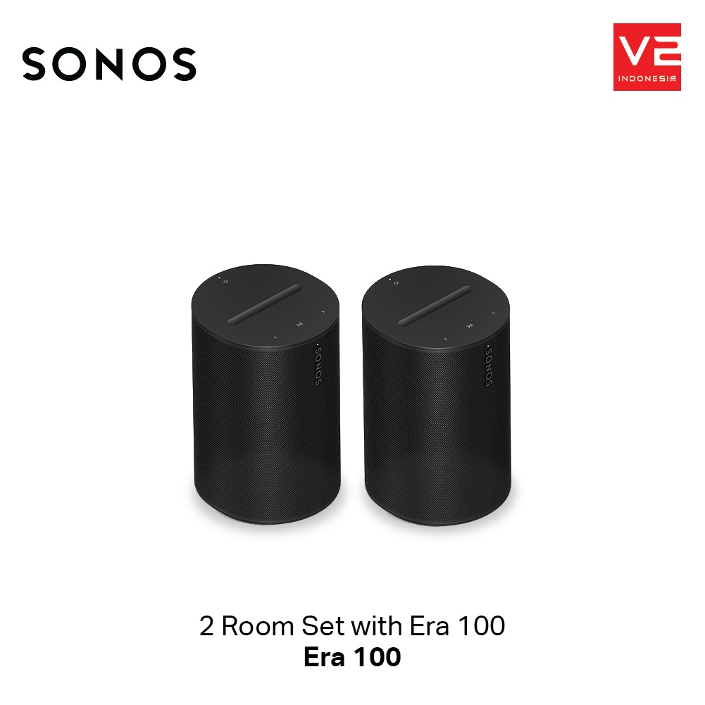 Jual Sonos Era 100 Set Wireless Speaker HiFi System X2 - Black | Shopee ...