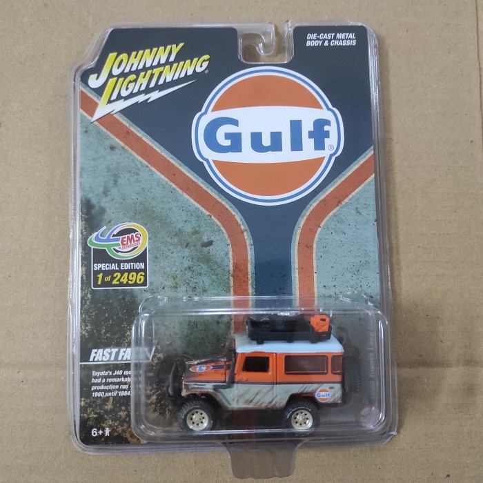 Jual Toy Diecast Johnny Lightning 1980 Toyota Land Cruiser Gulf Dirty 