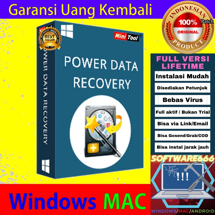 Jual Software Recovery Data Hilang: MiniTool Power Data Recovery 2020 ...