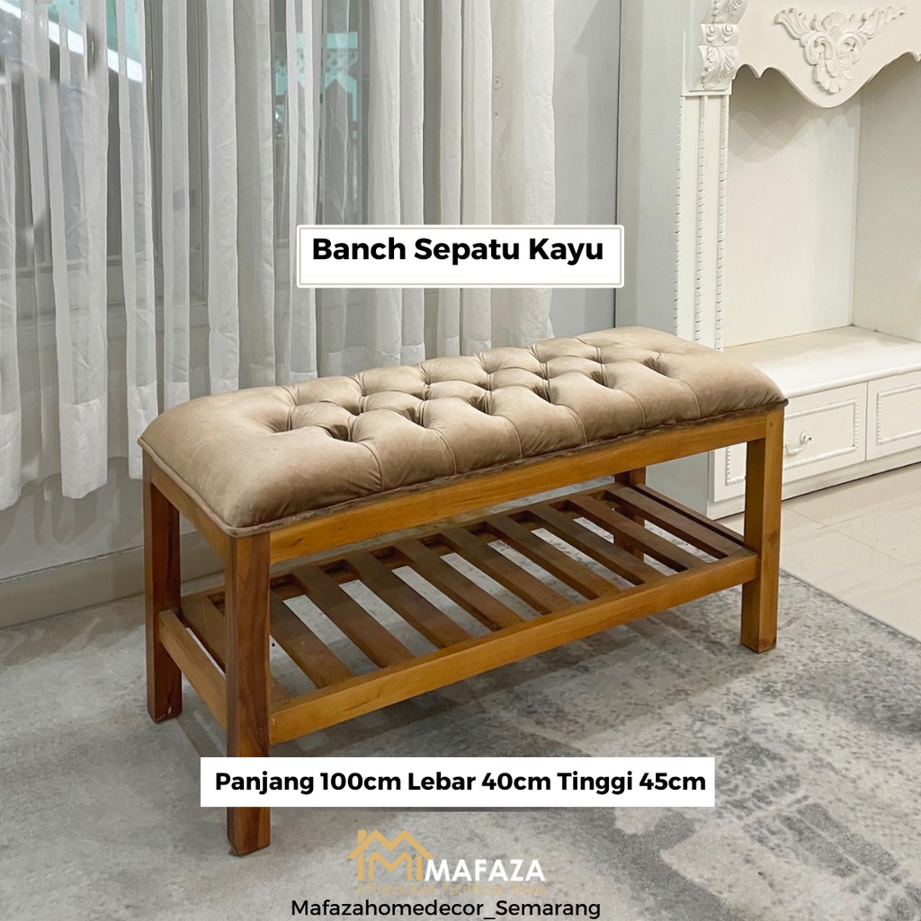Jual Bench Sepatu Kayu | Shopee Indonesia